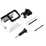 Per GoPro HERO6 /5 Custodia protettiva Skeleton + Cover posteriore cava con fibbia Montaggio base e vite, non è necessario smontare l'obiettivo, Hollow Back Cover