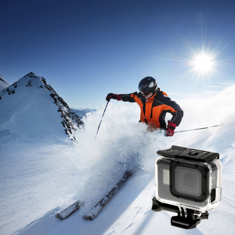 Per GoPro HERO6 /5 Custodia protettiva Skeleton + Cover posteriore cava con fibbia Montaggio base e vite, non è necessario smontare l'obiettivo, Hollow Back Cover