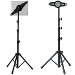 Supporto per tablet con supporto da pavimento per treppiede con montaggio universale per iPad e tablet e laptop da 7-12 pollici