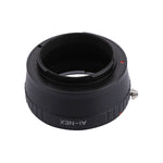 Adattatore per obiettivo con attacco AI su obiettivo con attacco NEX per serie Nikon AI, obiettivi per fotocamere Sony serie NEX, AI to NEX