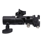 Staffa per ombrellone con supporto per flash multifunzione tipo E, carico massimo: 3 kg, E-bracket