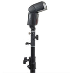 Staffa per ombrellone con supporto per flash multifunzione tipo E, carico massimo: 3 kg, E-bracket