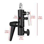 Staffa per ombrellone con supporto per flash multifunzione tipo H, carico massimo: 3 kg, H-Bracket