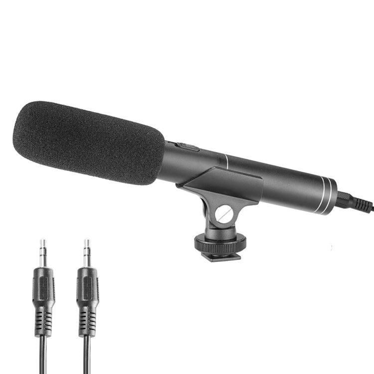 YELANGU YLG1401A Professional Condenser Shotgun Microphone with Dual Rear Boom for DSLR Camera and DV