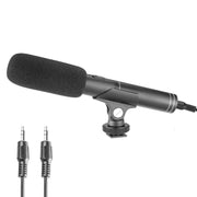 YELANGU YLG1401A Professional Condenser Shotgun Microphone with Dual Rear Boom for DSLR Camera and DV