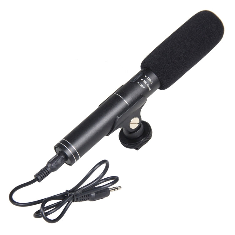 YELANGU YLG1401A Professional Condenser Shotgun Microphone with Dual Rear Boom for DSLR Camera and DV