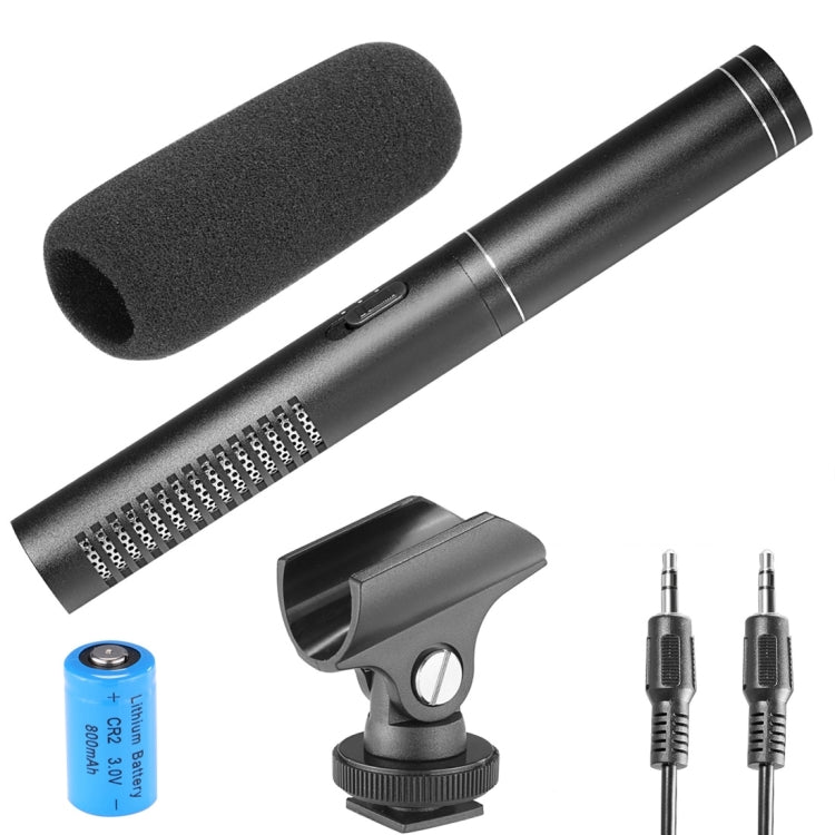 YELANGU YLG1401A Professional Condenser Shotgun Microphone with Dual Rear Boom for DSLR Camera and DV