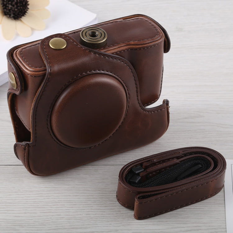 Custodia in pelle PU per fotocamera full body con cinturino per Canon G16, For G16