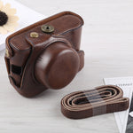 Custodia in pelle PU per fotocamera full body con cinturino per Fujifilm X100F, For FUJI X100F