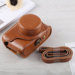 Custodia in pelle PU per fotocamera full body con cinturino per Fujifilm X100F, For FUJI X100F
