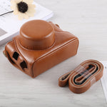 Custodia in pelle PU per fotocamera full body con cinturino per Fujifilm X100F, For FUJI X100F