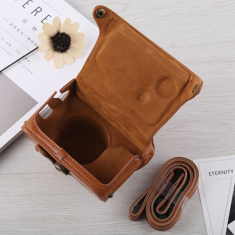 Custodia in pelle PU per fotocamera full body con cinturino per Fujifilm X100F, For FUJI X100F