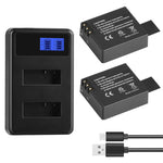 SJCAM SJ7000 / SJ6000 / SJ5000 / SJ4000 Batteria Schermo LCD Caricatore doppio per batterie, visualizza la capacità di ricarica, For SJCAM SJ7000