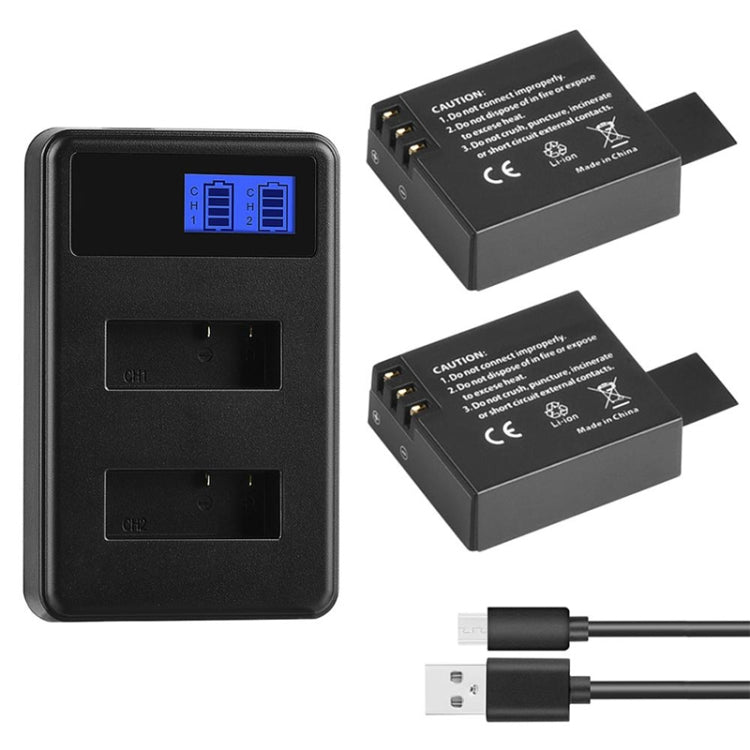 SJCAM SJ7000 / SJ6000 / SJ5000 / SJ4000 Batteria Schermo LCD Caricatore doppio per batterie, visualizza la capacità di ricarica, For SJCAM SJ7000