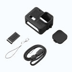 Custodia in silicone per GoPro HERO 2024 con copriobiettivo