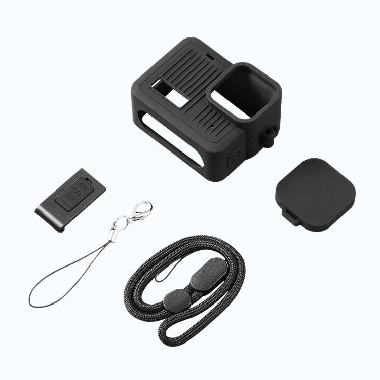 Custodia in silicone per GoPro HERO 2024 con copriobiettivo