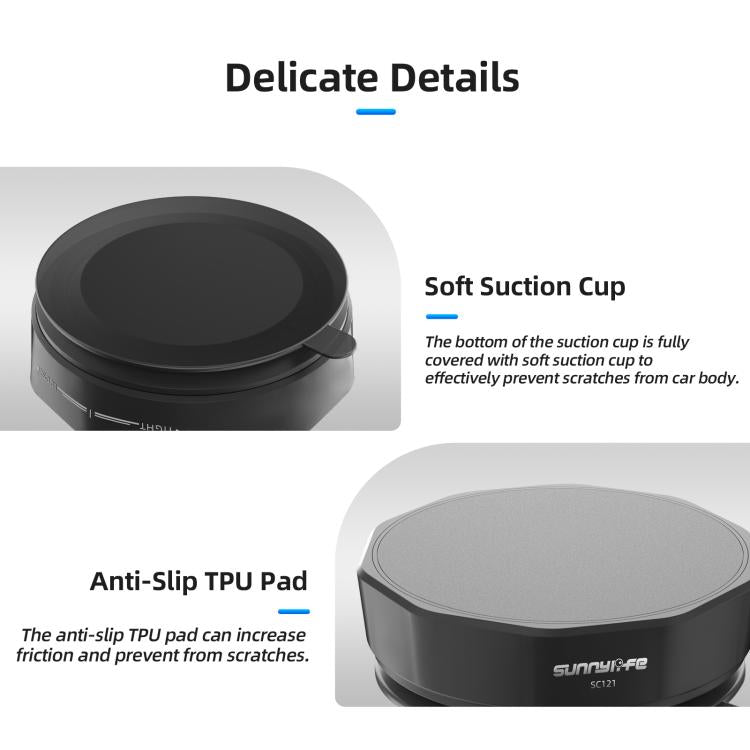 Base adattatore universale a ventosa Sunnylife con forte ventosa per action camera