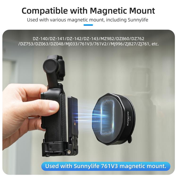 Base adattatore universale a ventosa Sunnylife con forte ventosa per action camera