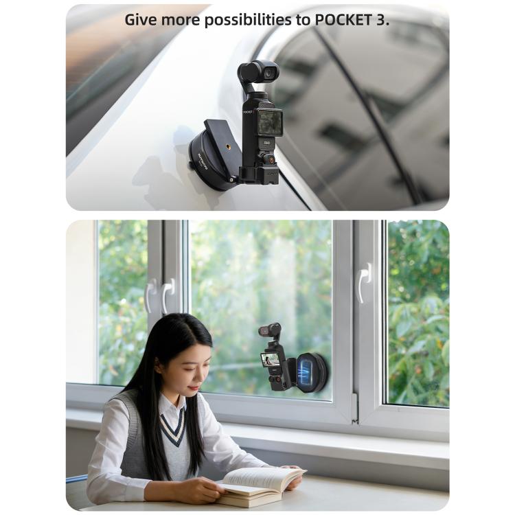 Base adattatore universale a ventosa Sunnylife con forte ventosa per action camera