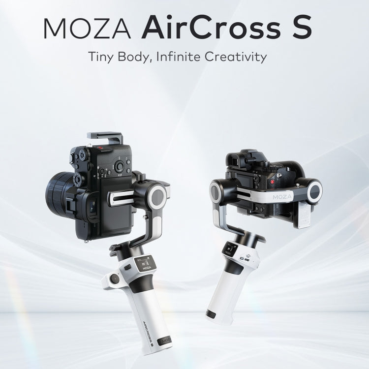 MOZA AirCross S 3-Axis Foldable Handheld Gimbal Stabilizer for DSLR Cameras and Smartphones, AirCross S