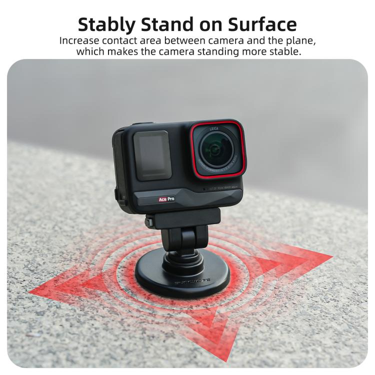 Supporto magnetico a sgancio rapido Sunnylife con inclinazione regolabile di 1/4 e 180° per Insta360 X4 Air / X5 / Ace / Ace Pro 2 / 1, DZ-142 For Insta360 X4 Air / X5