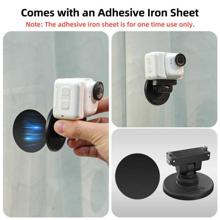 Per Insta360 GO Ultra, supporto magnetico a sgancio rapido Sunnylife, staffa da tavolo regolabile con inclinazione di 1/4 e 180°., DZ-143 For Insta360 GO Ultra