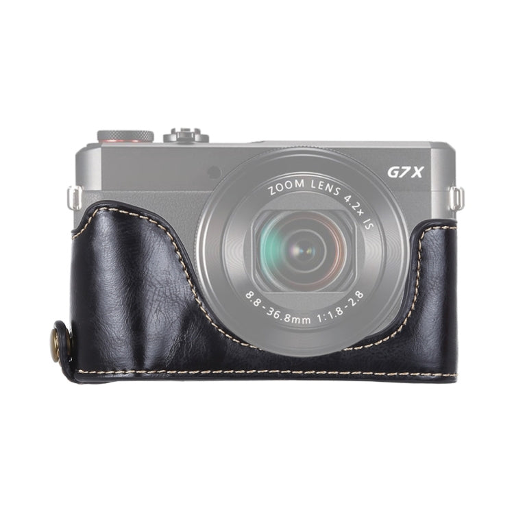 Mezza custodia in pelle PU per Canon G7 X Mark II