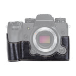 Base mezza custodia per fotocamera in pelle PU con filo da 1/4 di pollice per FUJIFILM X-H1, For FUJIFILM X-H1, For FUJIFILM XH1