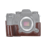 Base mezza custodia per fotocamera in pelle PU con filo da 1/4 di pollice per FUJIFILM X-H1, For FUJIFILM X-H1, For FUJIFILM XH1