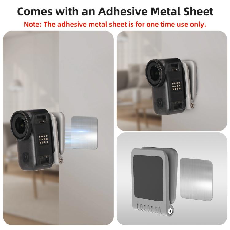 Supporto magnetico universale Sunnylife, base da tavolo portatile con angolazione regolabile e rotazione a 180° per mini fotocamere., Universal