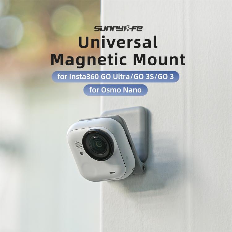 Supporto magnetico universale Sunnylife, base da tavolo portatile con angolazione regolabile e rotazione a 180° per mini fotocamere., Universal