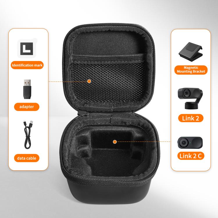 Per Insta360 Link 2 / 2C / 2 Pro STARTRC Mini Corpo Portatile con Texture Diamante Borsa in PU per il trasporto, For Insta360 Link 2