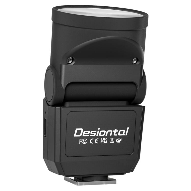 Desiontal F02 Mini flash da montare sulla fotocamera per fotocamere mirrorless, F02(Black), F02 (White)