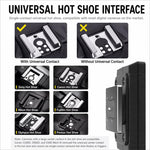 Desiontal F02 Mini flash da montare sulla fotocamera per fotocamere mirrorless, F02(Black), F02 (White)