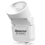 Desiontal F02 Mini flash da montare sulla fotocamera per fotocamere mirrorless, F02(Black), F02 (White)
