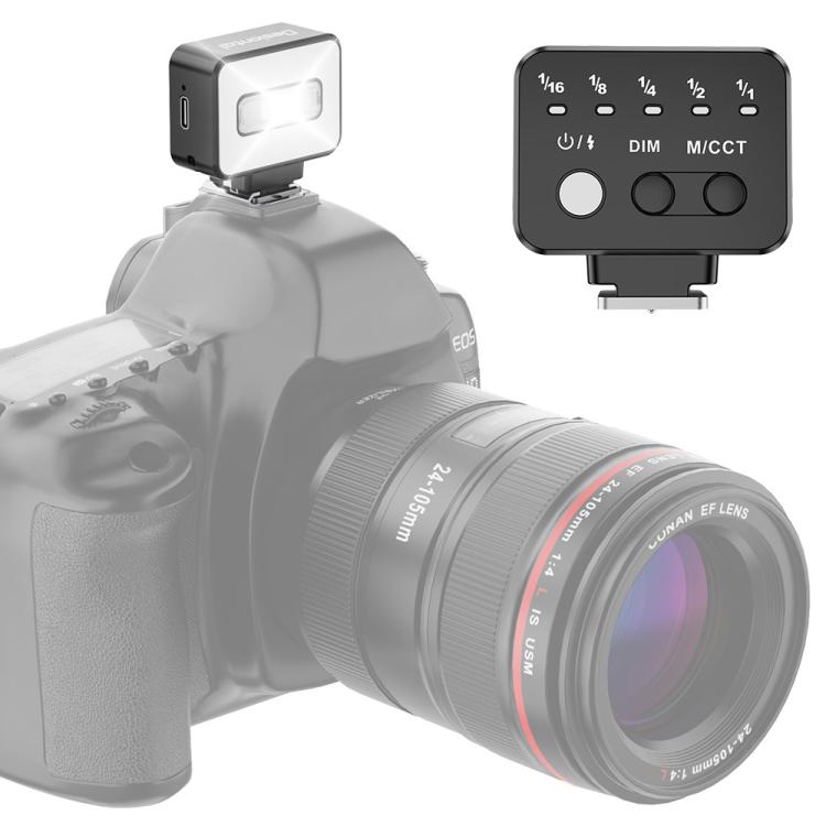 Desiontal F03 Mini Flash da montare sulla fotocamera per fotocamere mirrorless, F03