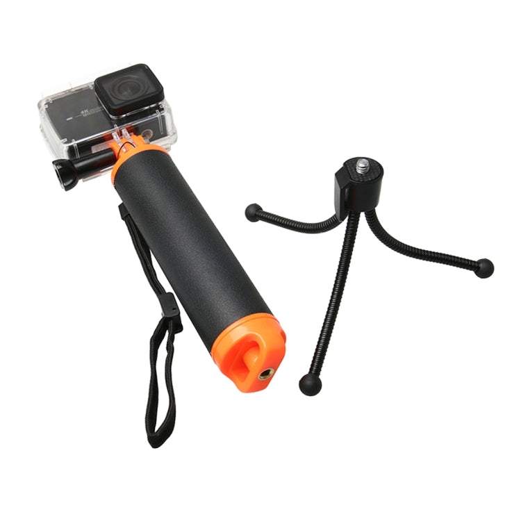 Impugnatura galleggiante con supporto per treppiede e cinghia regolabile anti-smarrimento per GoPro Hero11 Black / HERO10 Black / HERO9 Black /HERO8 / HERO7 /6 /5 /5 Session /4 Session /4 /3+ /3 /2 /1, Insta360 ONER, DJI Osmo Action e altre action came...