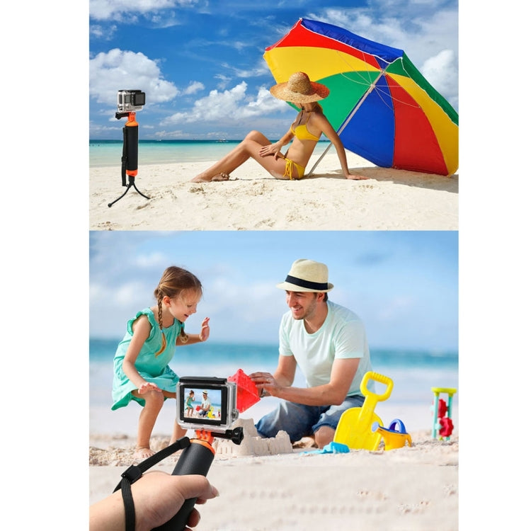 Impugnatura galleggiante con supporto per treppiede e cinghia regolabile anti-smarrimento per GoPro Hero11 Black / HERO10 Black / HERO9 Black /HERO8 / HERO7 /6 /5 /5 Session /4 Session /4 /3+ /3 /2 /1, Insta360 ONER, DJI Osmo Action e altre action came...
