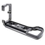 FITTEST LB-A6500 Supporto base per staffa per piastra a sgancio rapido per riprese verticali per Sony ILCE-6500 (A6500) Testa a sfera in metallo per fotocamera
