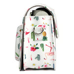 Borsa protettiva per fotocamera in pelle PU modello Flamingo Cactus per fotocamera FUJIFILM Instax Mini 7S / 7C, Flamingo Cactus