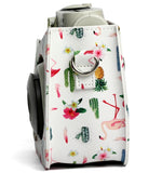Borsa protettiva per fotocamera in pelle PU modello Flamingo Cactus per fotocamera FUJIFILM Instax Mini 7S / 7C, Flamingo Cactus