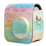 Borsa protettiva per fotocamera in pelle PU modello pittura a olio arcobaleno per fotocamera FUJIFILM Instax Mini 7S / 7C, Rainbow Oil
