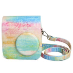 Borsa protettiva per fotocamera in pelle PU modello pittura a olio arcobaleno per fotocamera FUJIFILM Instax Mini 7S / 7C, Rainbow Oil