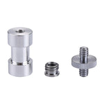 Kit adattatori a vite 3 in 1 da 1/4 maschio a 1/4 maschio + 1/4 femmina a 3/8 maschio + 3/8 femmina a 1/4 femmina