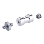 Kit adattatori a vite 3 in 1 da 1/4 maschio a 1/4 maschio + 1/4 femmina a 3/8 maschio + 3/8 femmina a 1/4 femmina