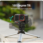 Adattatore magnetico a sgancio rapido Sunnylife, supporto per selfie stick regolabile con inclinazione di 180° da 1/4" per Insta360 X4 Air / X5 / Ace Pro 2 / 1 / Ace, AD136 For Insta360 X4 Air / X5