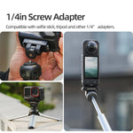 Adattatore magnetico a sgancio rapido Sunnylife, supporto per selfie stick regolabile con inclinazione di 180° da 1/4" per Insta360 X4 Air / X5 / Ace Pro 2 / 1 / Ace, AD136 For Insta360 X4 Air / X5