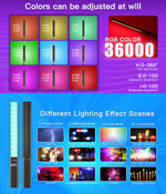 LUXCeO P6 RGB LED colorato per foto Stick Video Light Controllo APP portatile Luce di riempimento LED a colori, P6