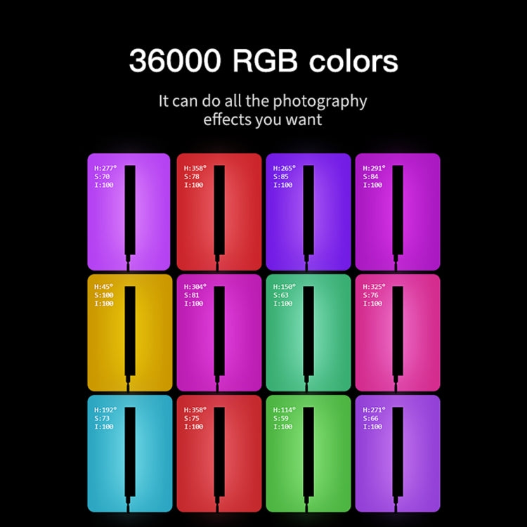 LUXCeO P6 RGB LED colorato per foto Stick Video Light Controllo APP portatile Luce di riempimento LED a colori, P6