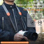 Tracolla universale a sgancio rapido Sunnylife, regolabile, larga 3,2 cm, sicura e adatta per fotocamere DSLR.